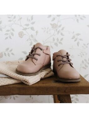 Jamie Kay Leather Boots | Blush